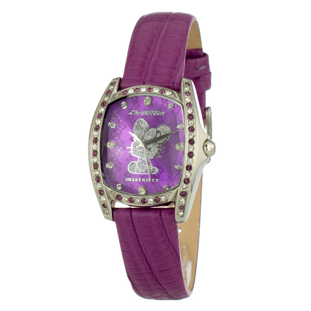 Chronotech Purple Leather Dress Watch | Regal Royce