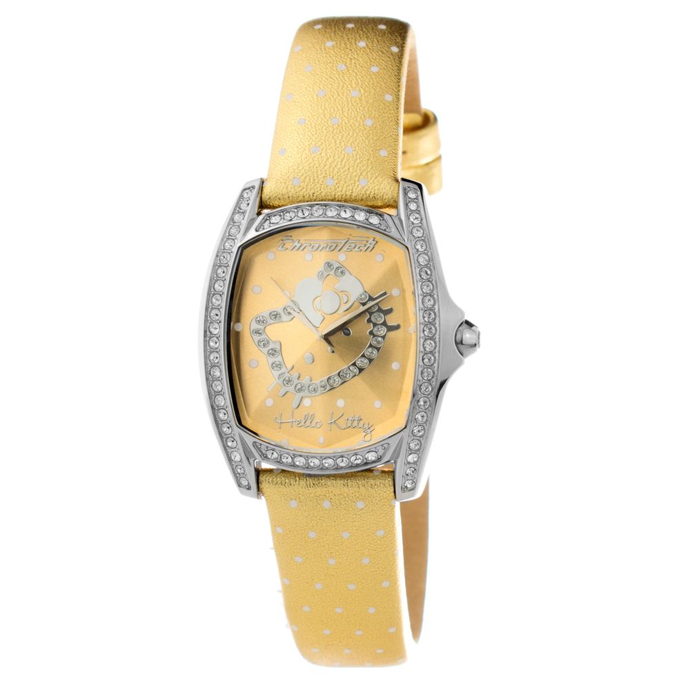 Chronotech Gold Leather Dress Watch | Regal Royce