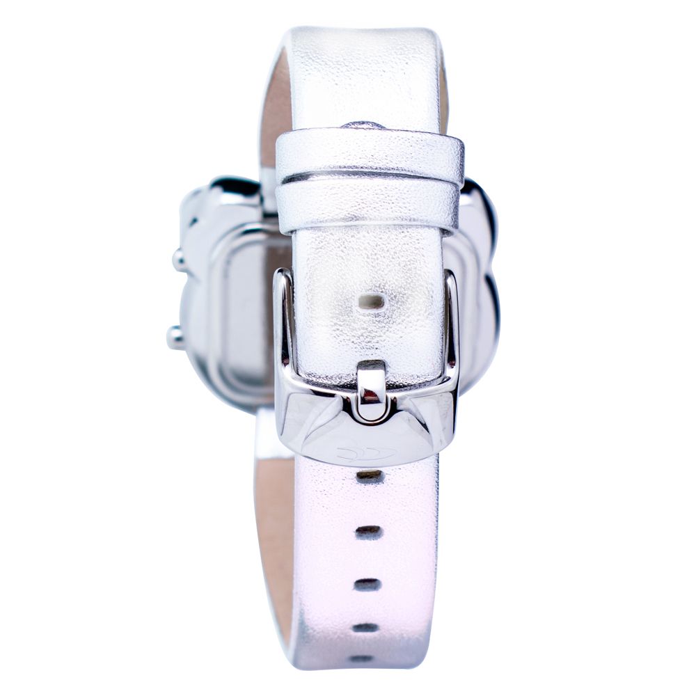 Chronotech Silver Leather Digital Watch | Regal Royce