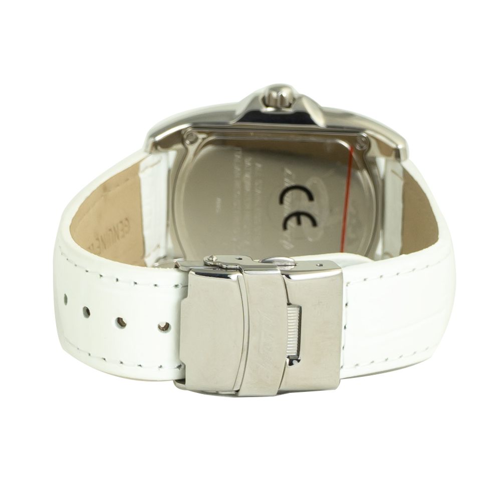 Chronotech White Leather Dress Watch | Regal Royce
