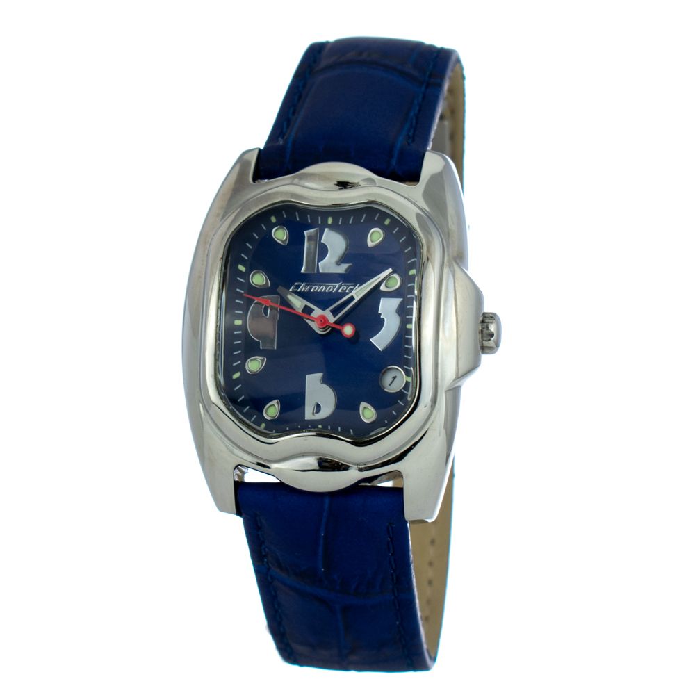 Chronotech Blue Leather Dress Watch | Regal Royce