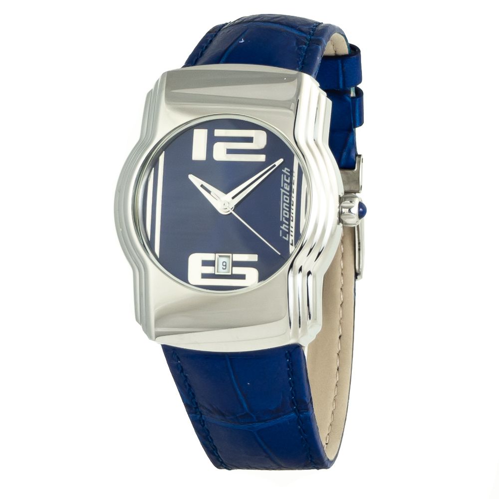 Chronotech Blue Leather Dress Watch | Regal Royce