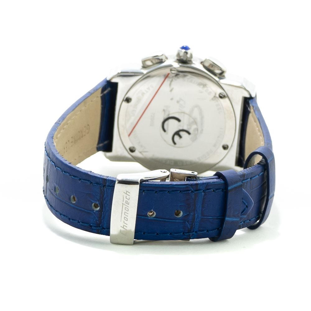 Chronotech Blue Leather Dress Watch | Regal Royce