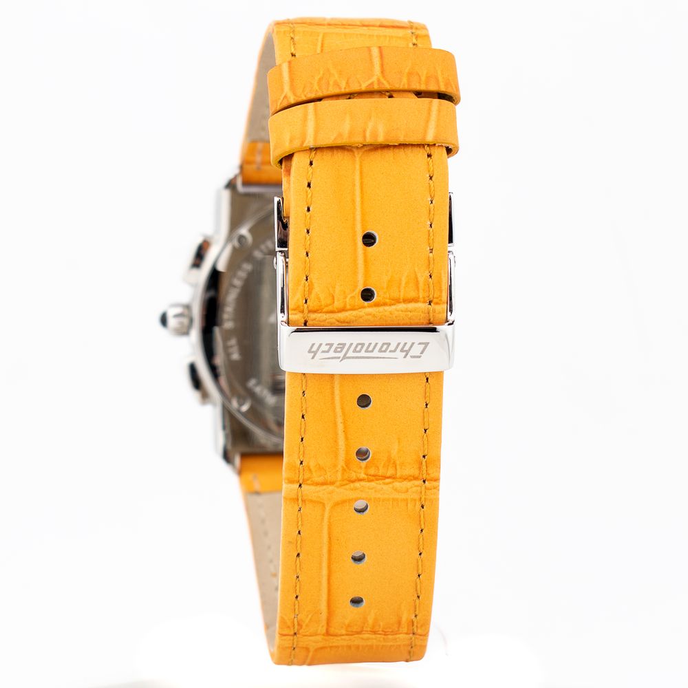 Chronotech Orange Leather Dress Watch | Regal Royce