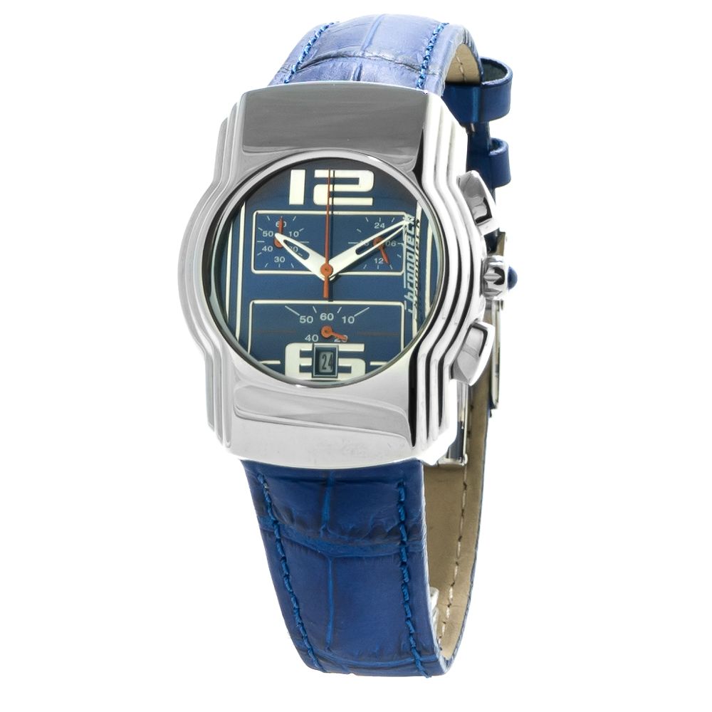 Chronotech Blue Leather Dress Watch | Regal Royce