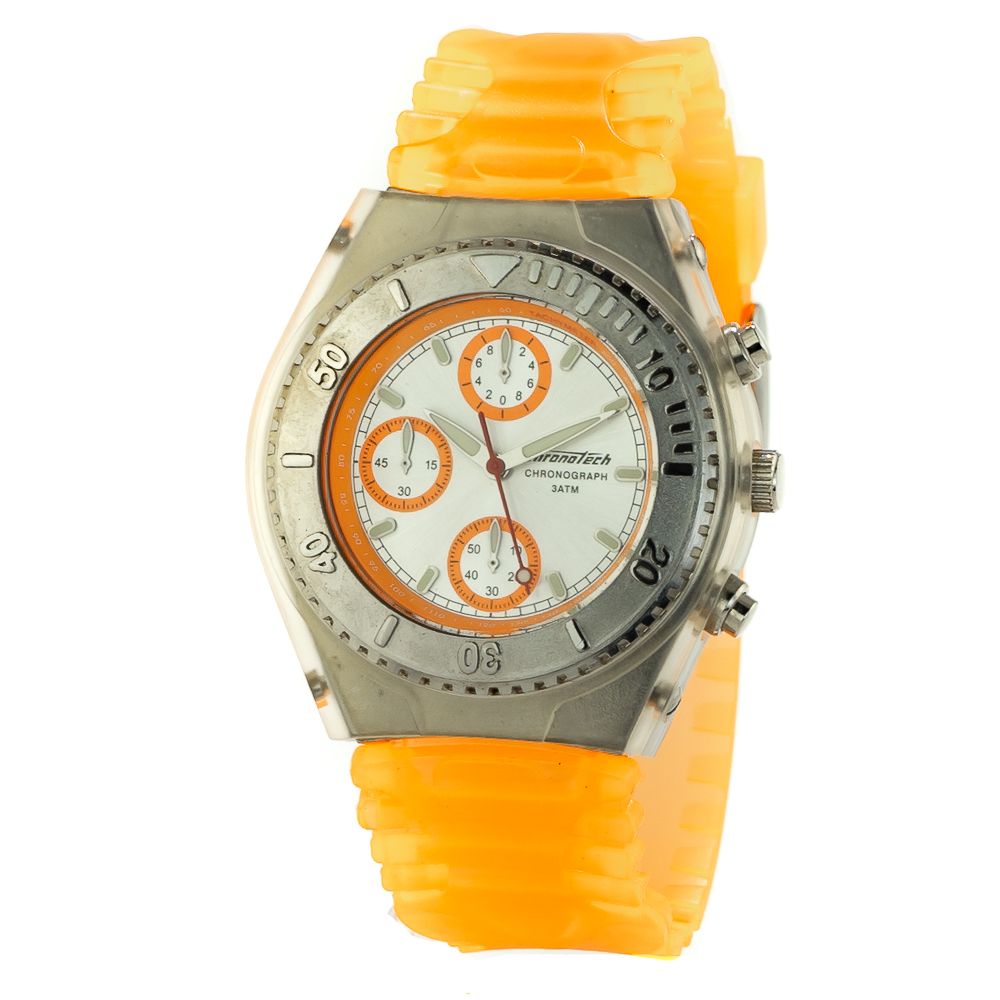 Chronotech Orange Rubber Sport Watch | Regal Royce