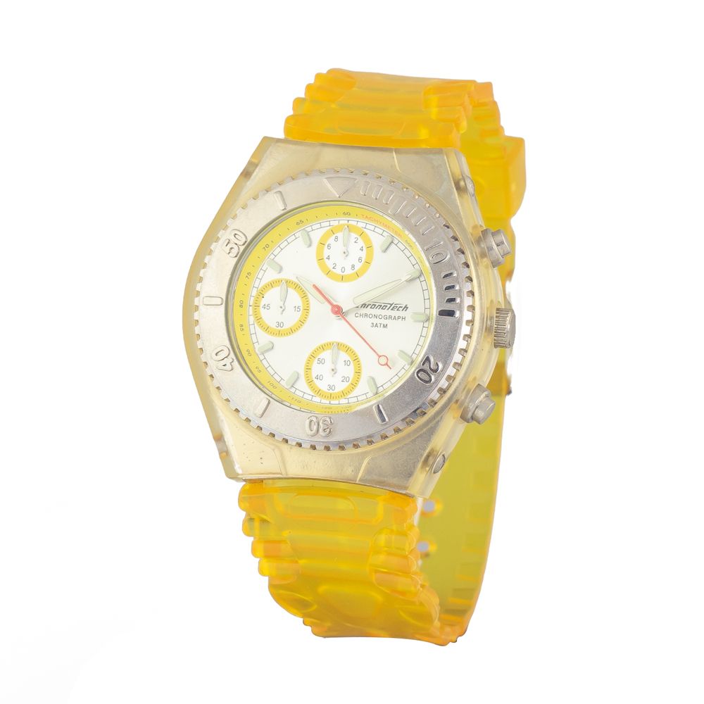 Chronotech Yellow Rubber Sport Watch | Regal Royce