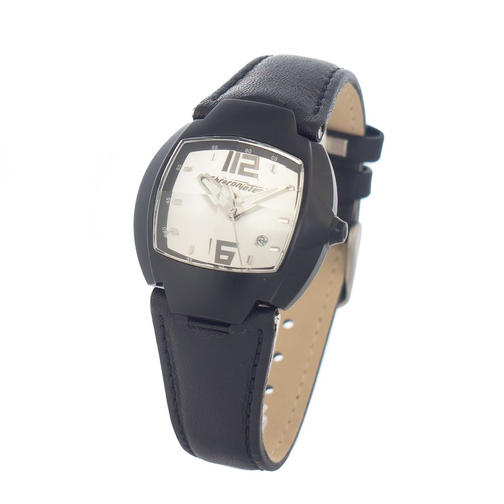 Chronotech Black Leather Dress Watch | Regal Royce