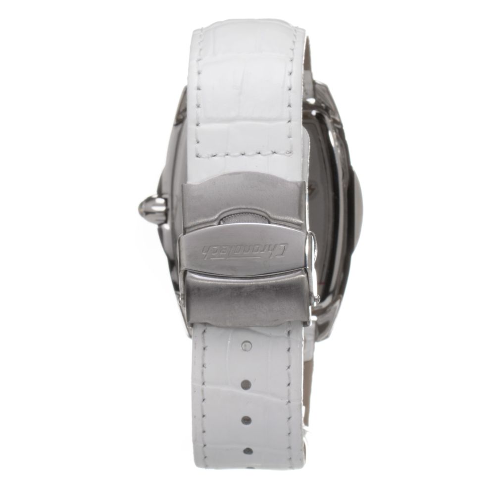 Chronotech White Leather Dress Watch | Regal Royce