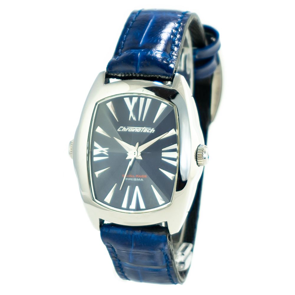 Chronotech Black Leather Dress Watch | Regal Royce