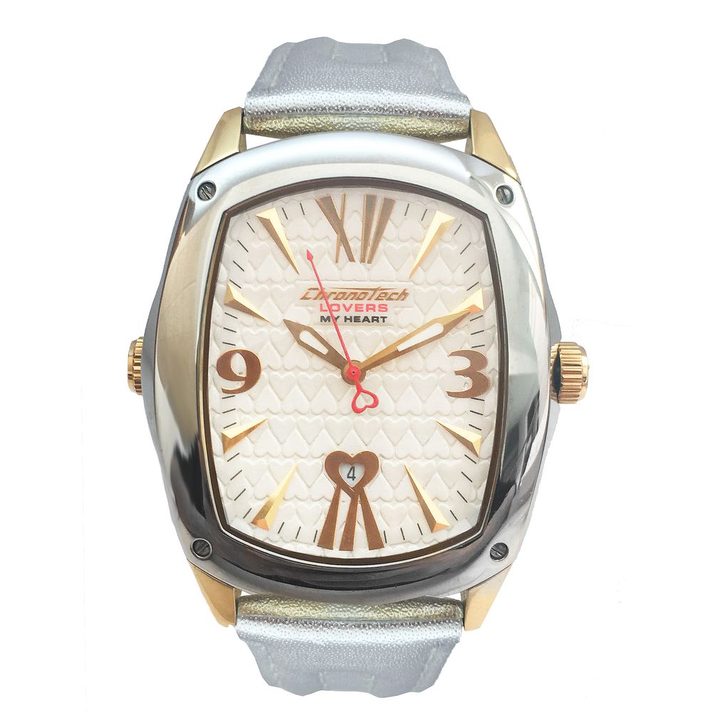 Chronotech Gold Leather Dress Watch | Regal Royce