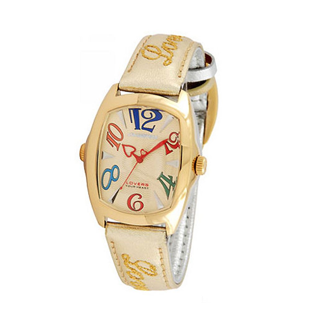 Chronotech Gold Leather Dress Watch | Regal Royce