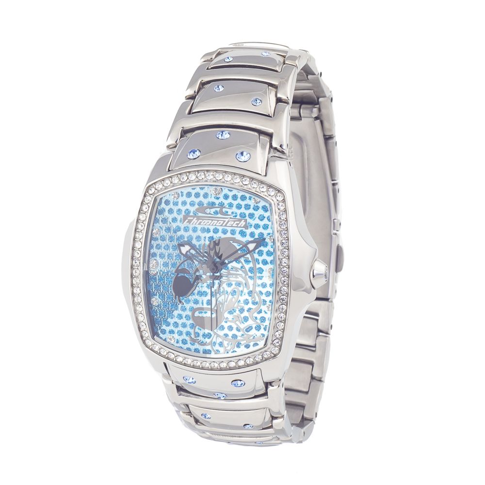 Chronotech Silver Stainless Steel Dress Watch | Regal Royce