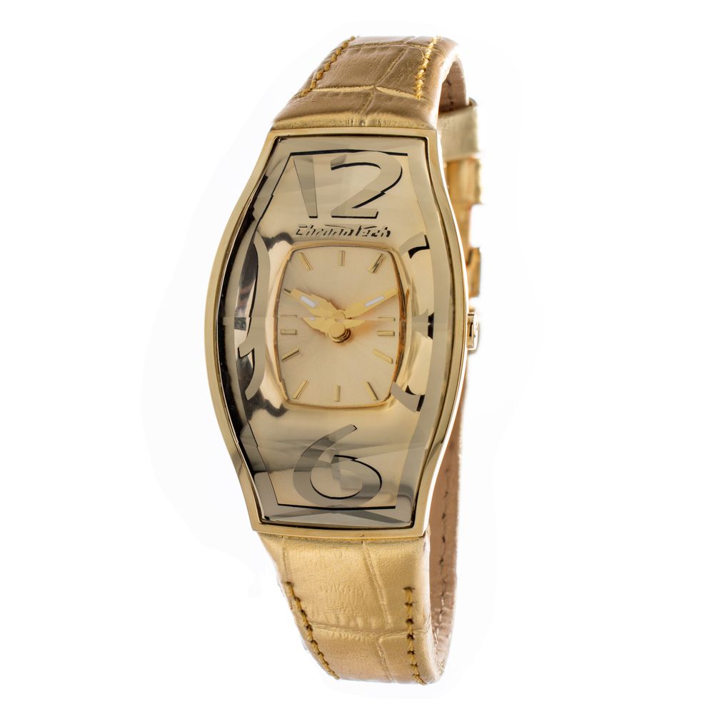 Chronotech Gold Leather Dress Watch | Regal Royce
