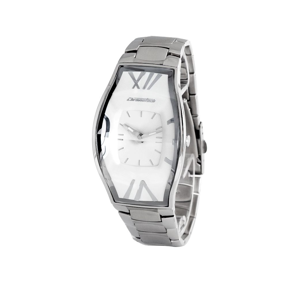Chronotech Silver Stainless Steel Dress Watch | Regal Royce