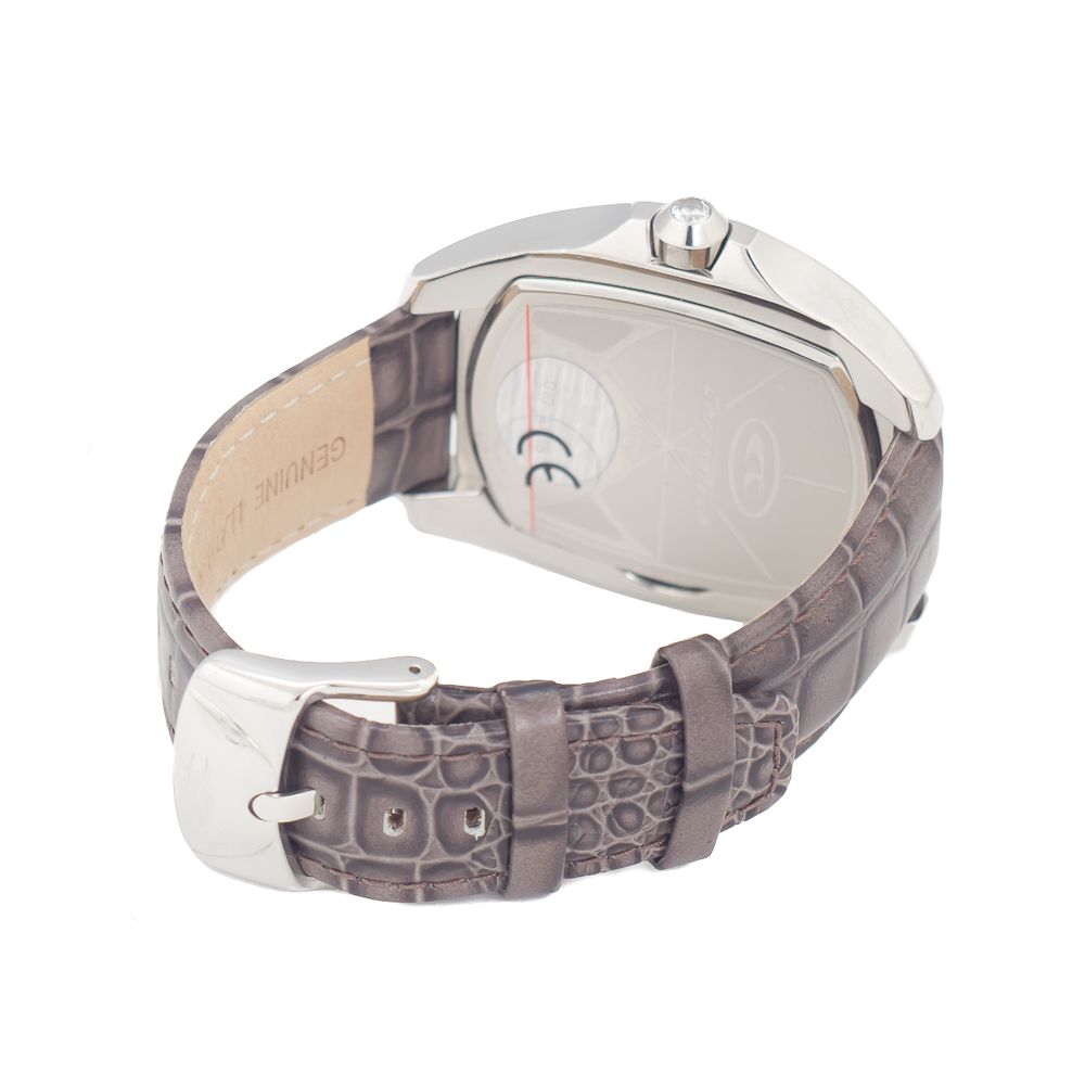 Chronotech Gray Leather Dress Watch | Regal Royce