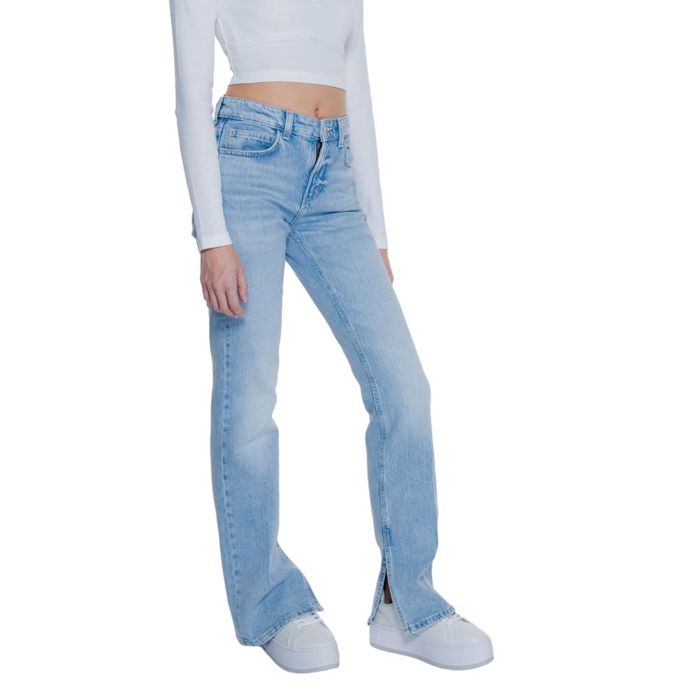 Guess Light Blue Cotton Mom Jeans | Regal Royce