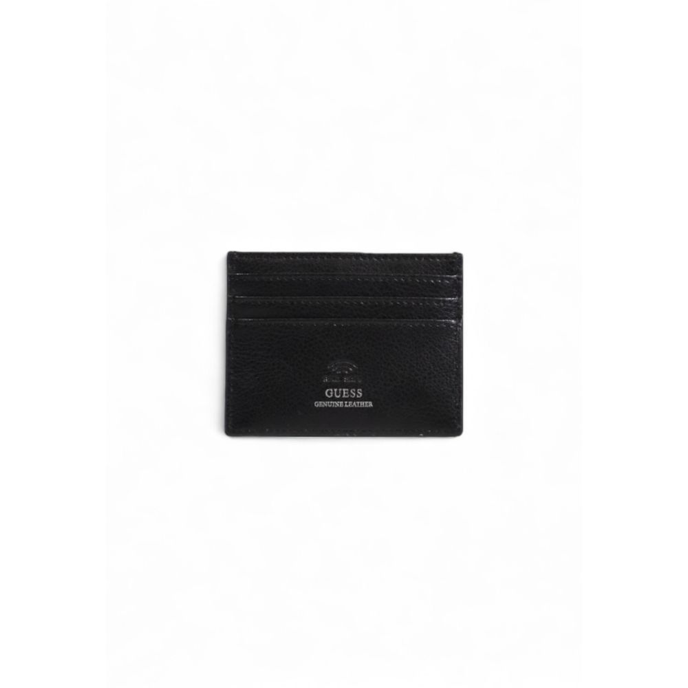 Guess Black Leather Cardholder | Regal Royce