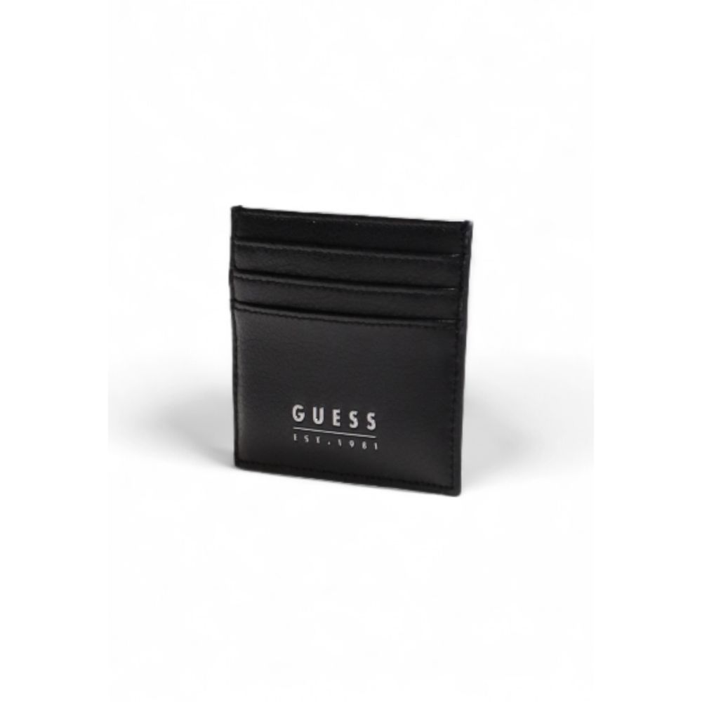 Guess Black Leather Cardholder | Regal Royce