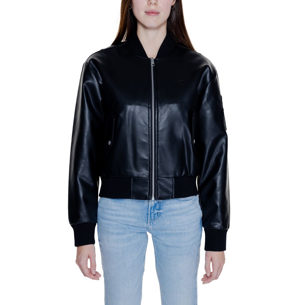 Calvin Klein Jeans Black Polyethylene Bomber | Regal Royce