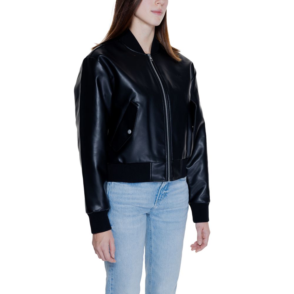 Calvin Klein Jeans Black Polyethylene Bomber | Regal Royce