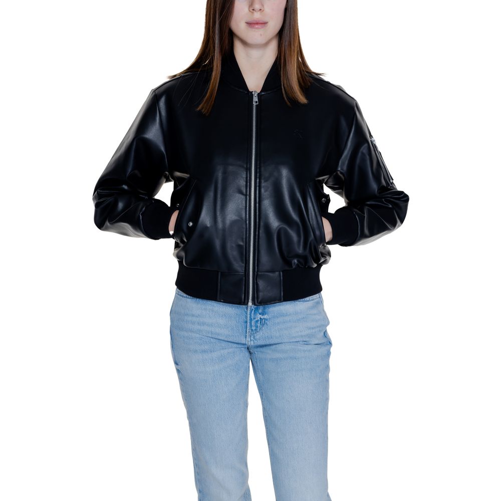 Calvin Klein Jeans Black Polyethylene Bomber | Regal Royce