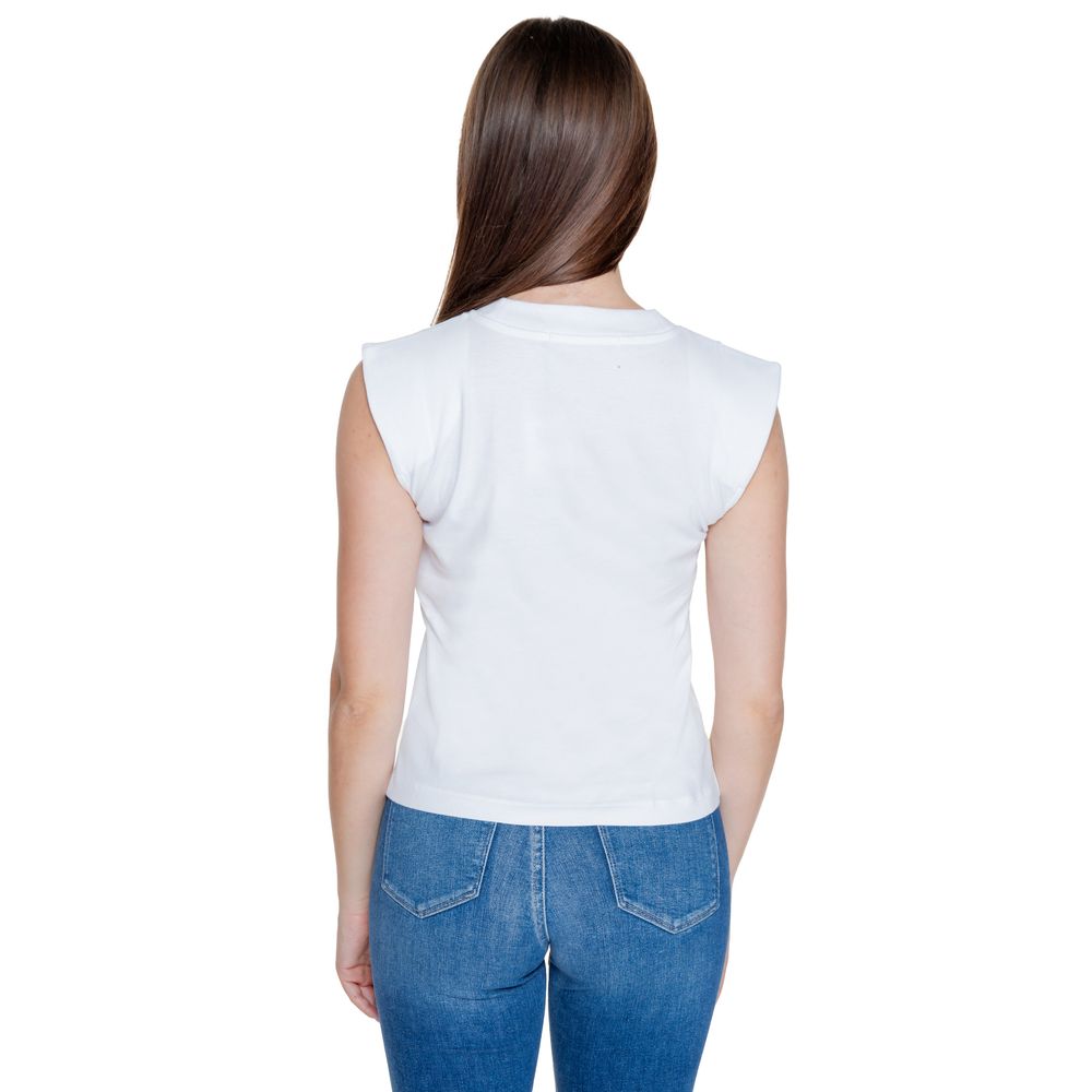 Calvin Klein Jeans White Cotton T-Shirt | Regal Royce