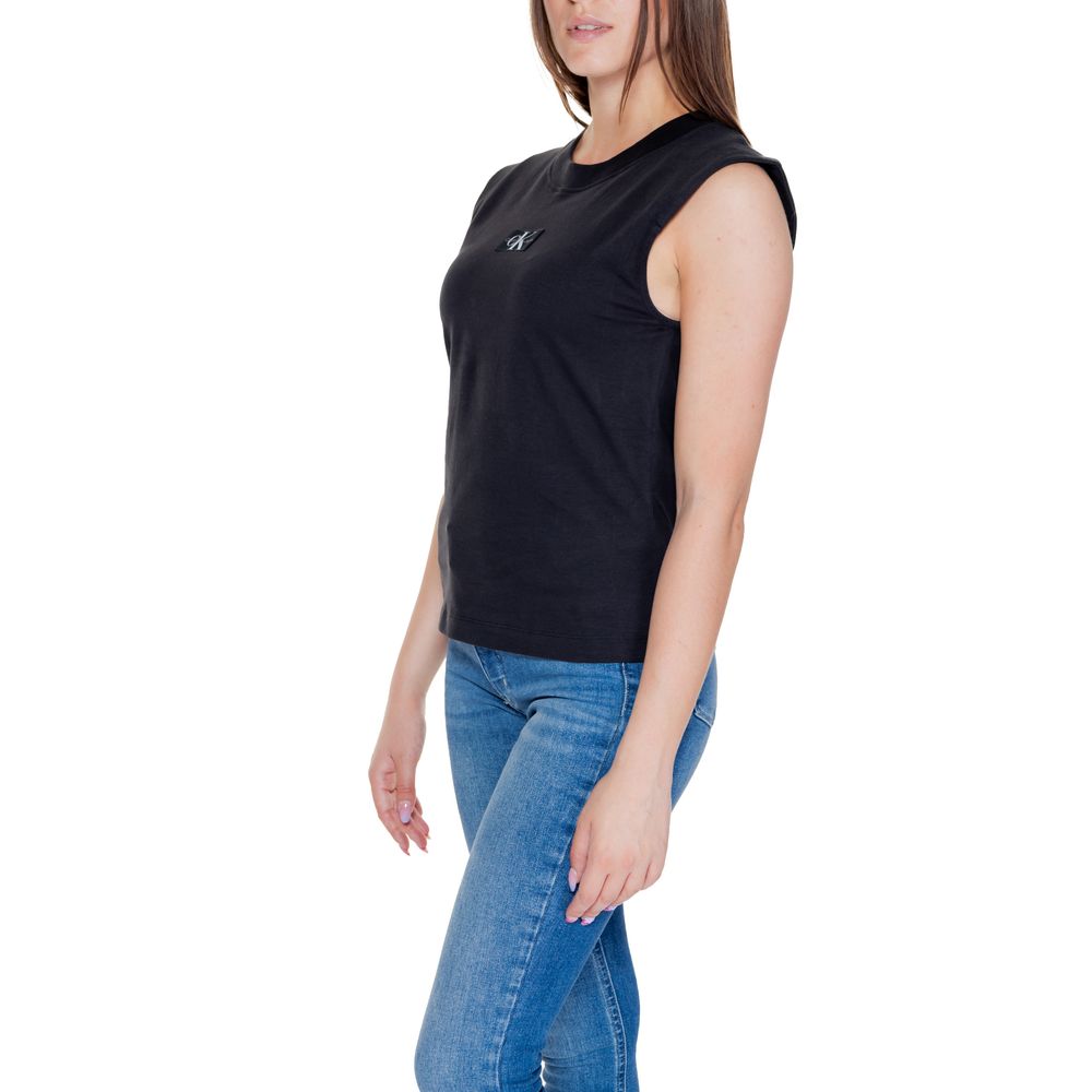 Calvin Klein Jeans Black Cotton T-Shirt | Regal Royce