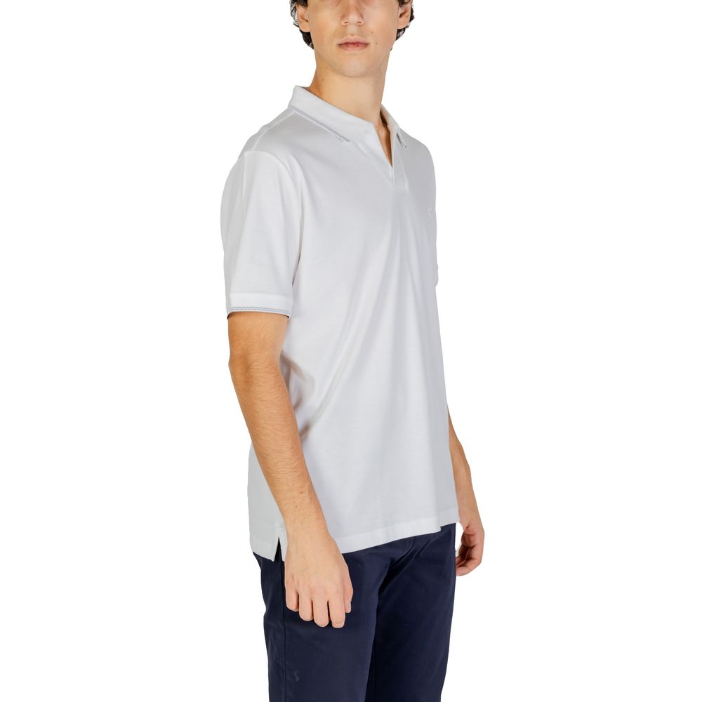 Calvin Klein Jeans White Cotton Polo Shirt | Regal Royce