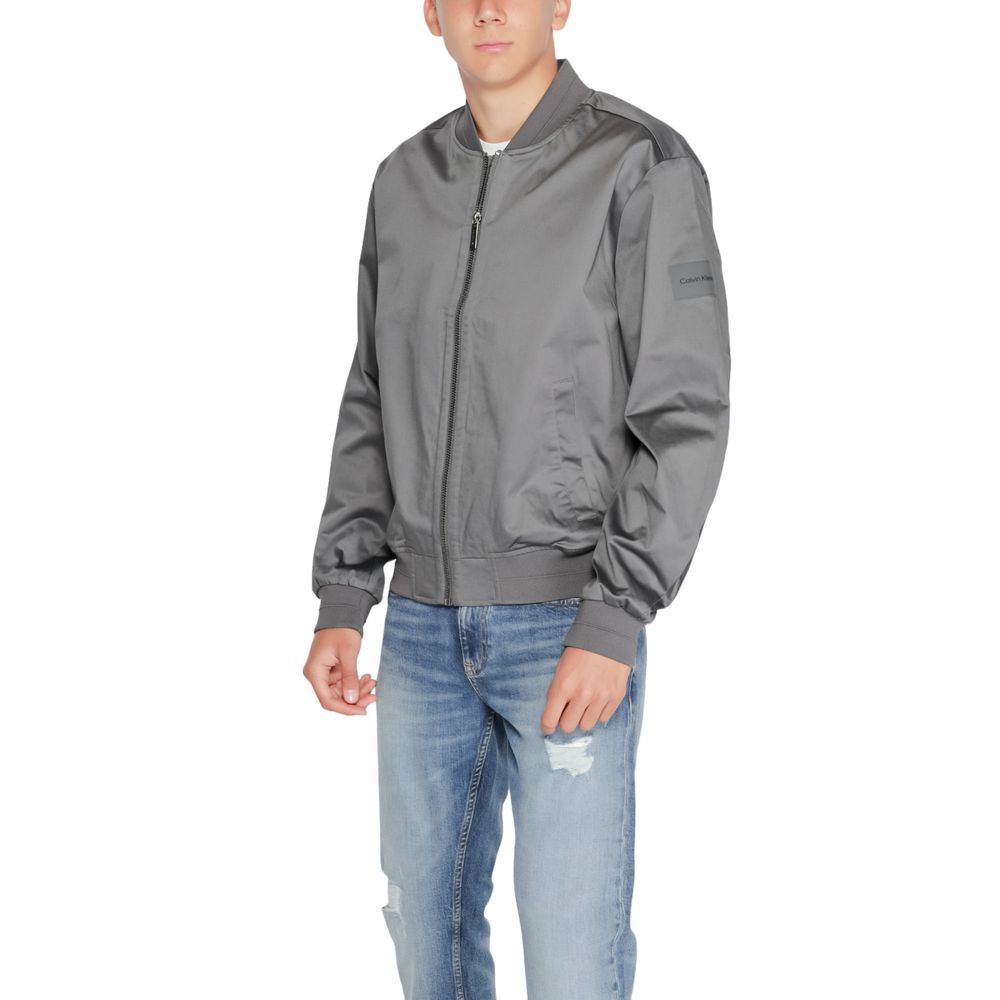 Calvin Klein Gray Organic Cotton Bomber | Regal Royce