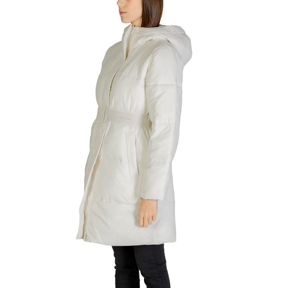 Calvin Klein Jeans Cream Nylon Coat | Regal Royce