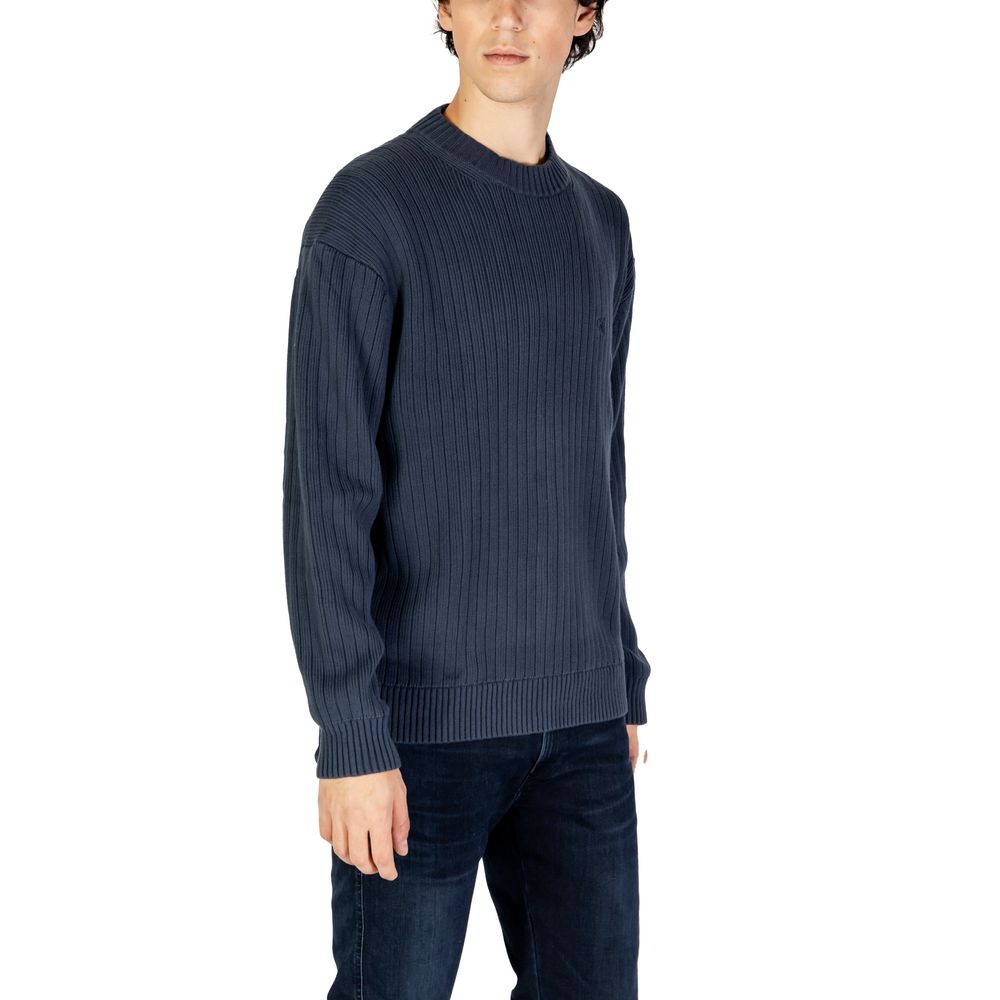 Calvin Klein Jeans Blue Cotton Sweatshirt