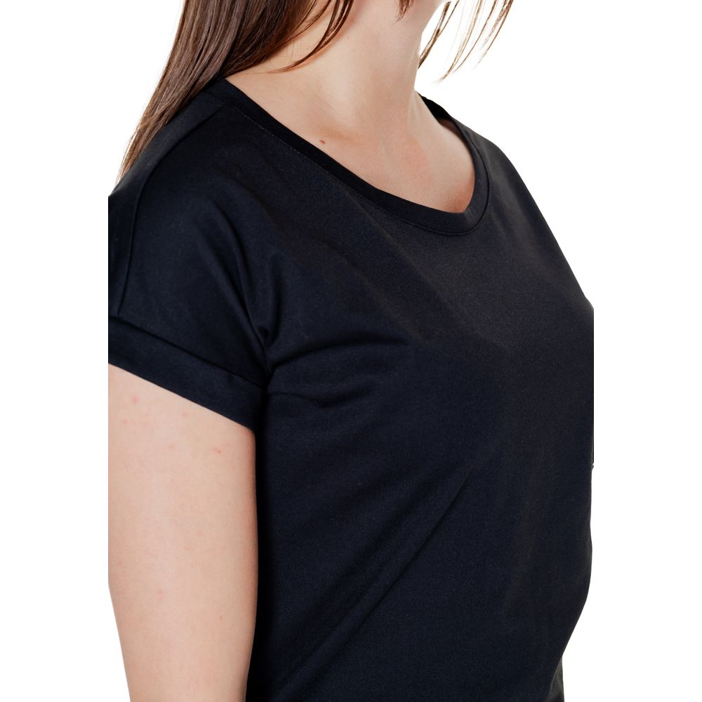 Vila Clothes Black Cotton T-Shirt | Regal Royce