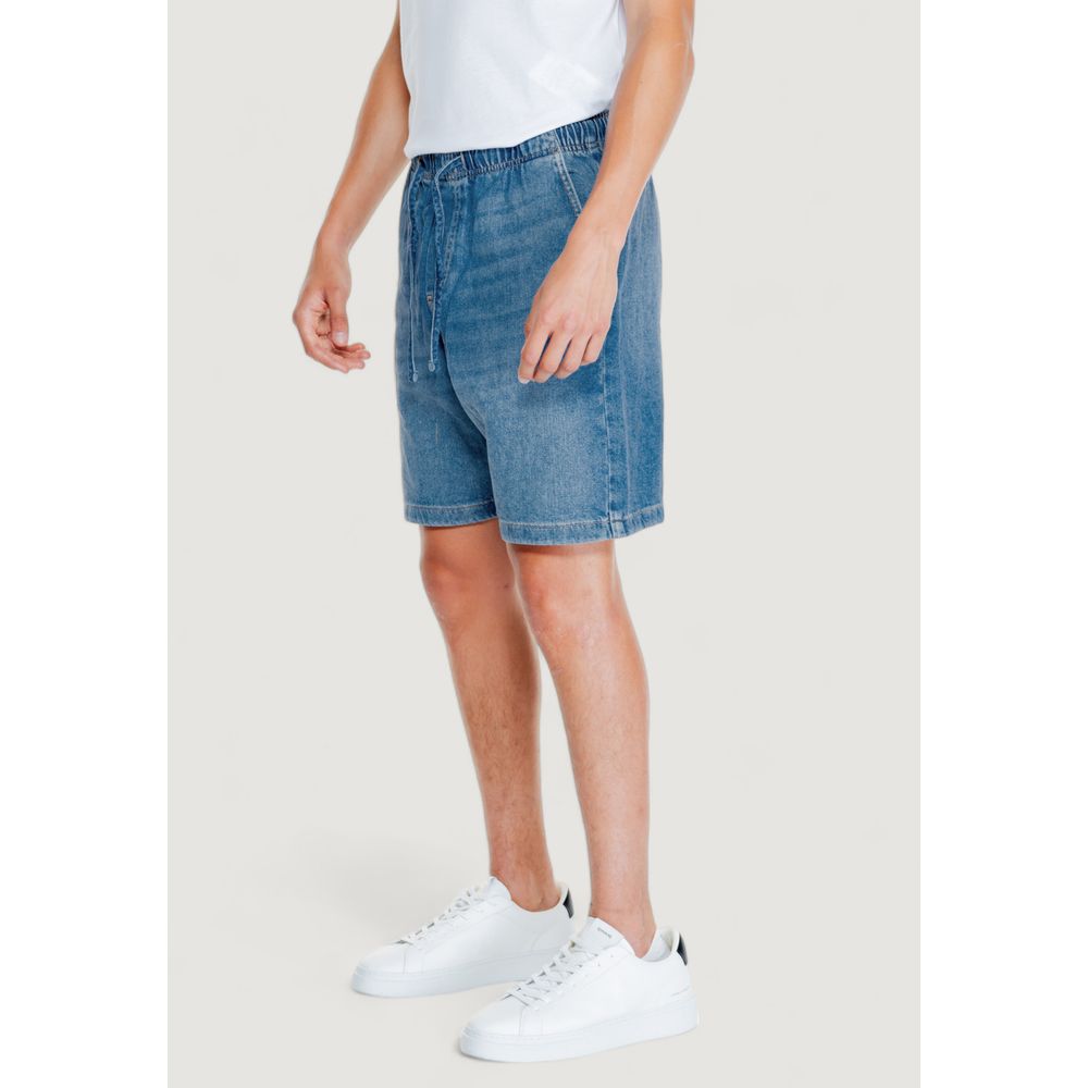 Jack Jones Light Blue Cotton Bermuda Shorts | Regal Royce