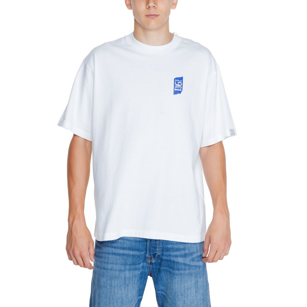 Replay White Cotton T-Shirt | Regal Royce