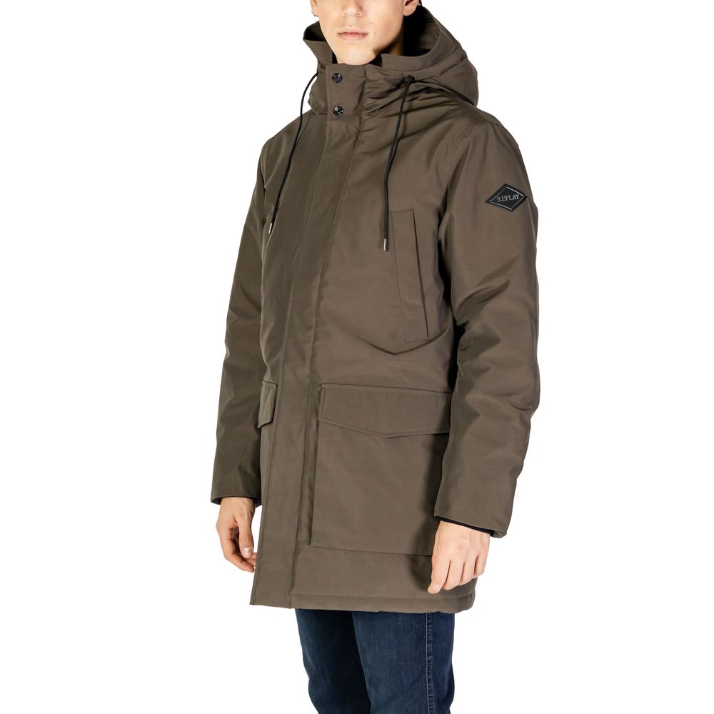 Replay Green Polyamide Parka | Regal Royce