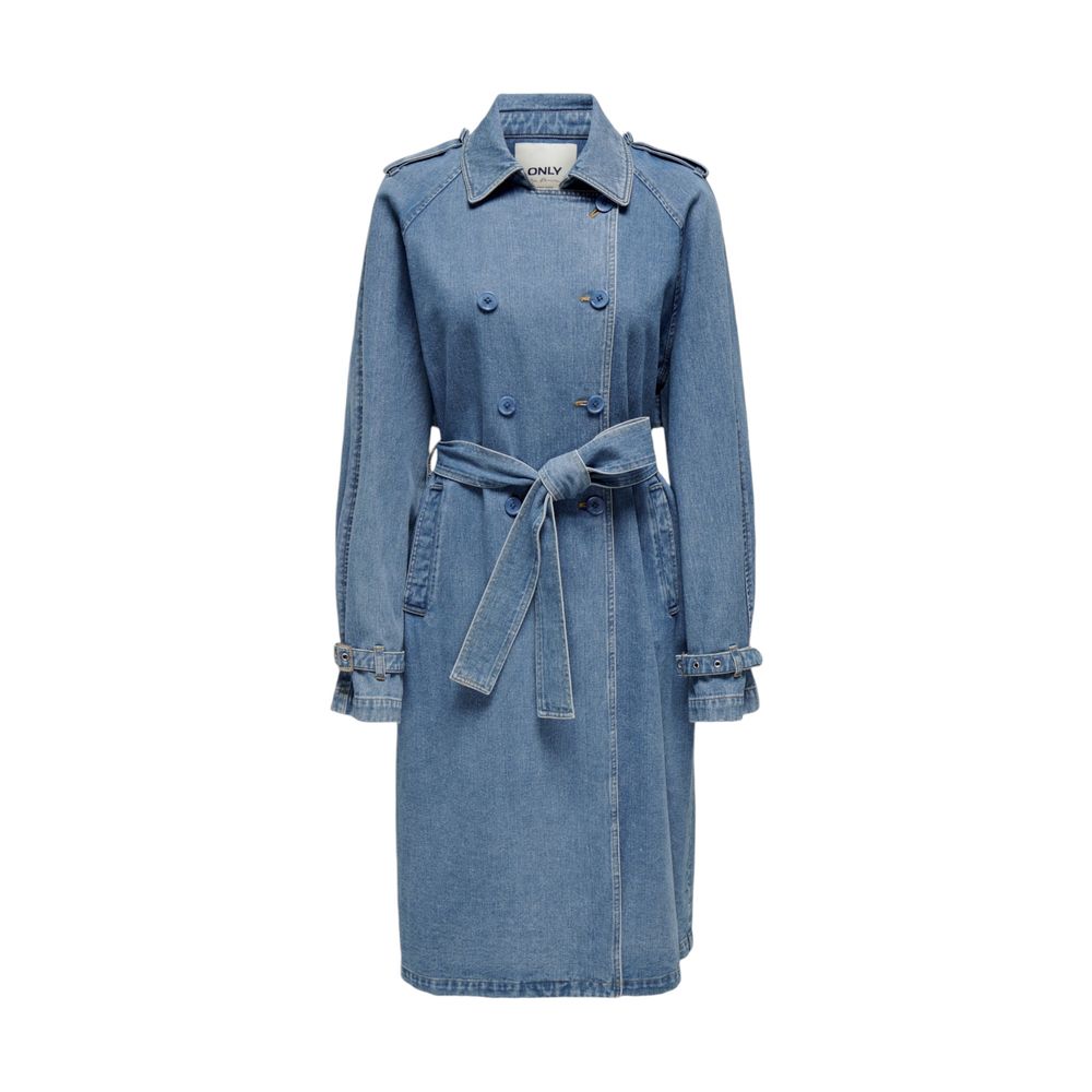 Only Blue Cotton Trench Coat | Regal Royce