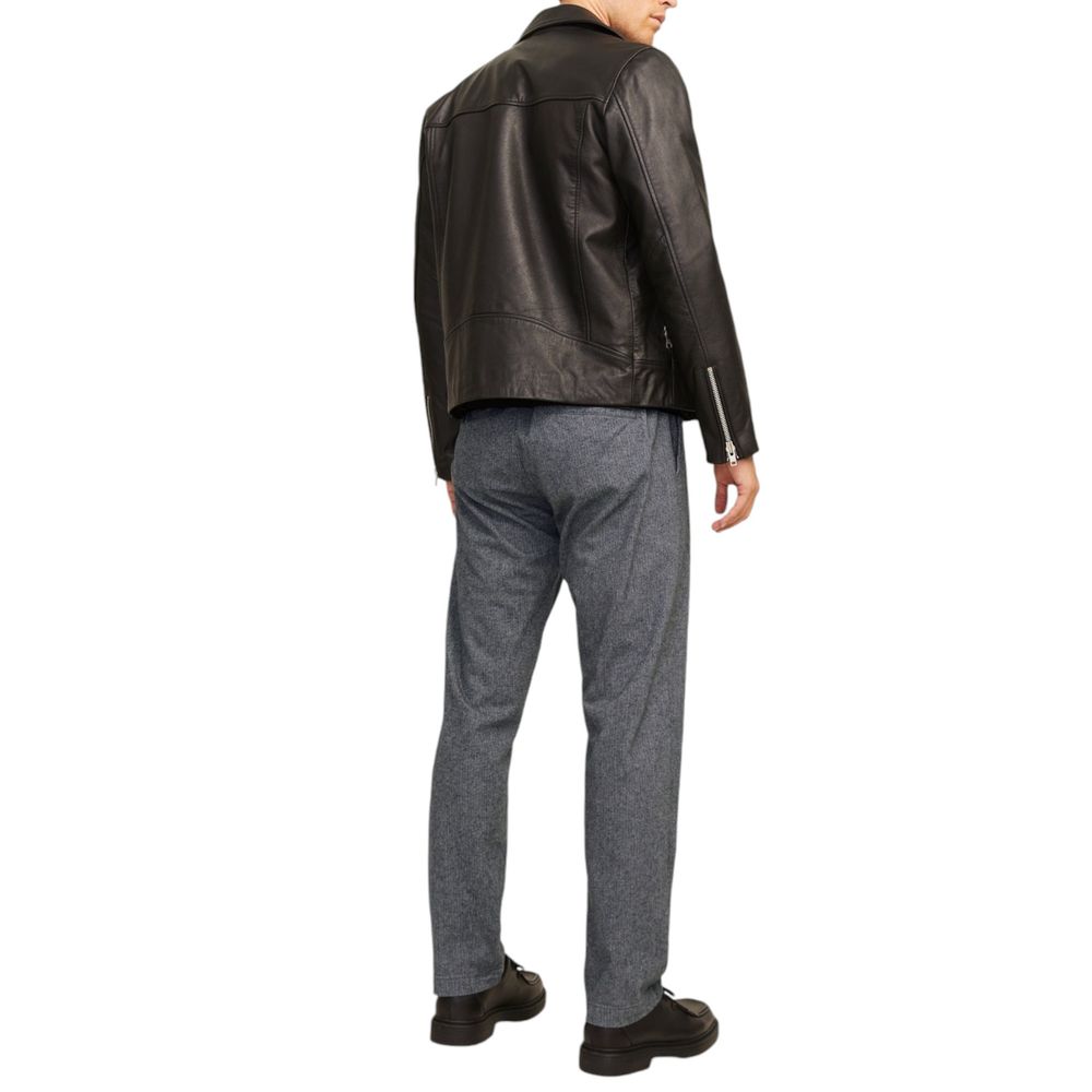 Jack Jones Gray Cotton Casual Pants | Regal Royce
