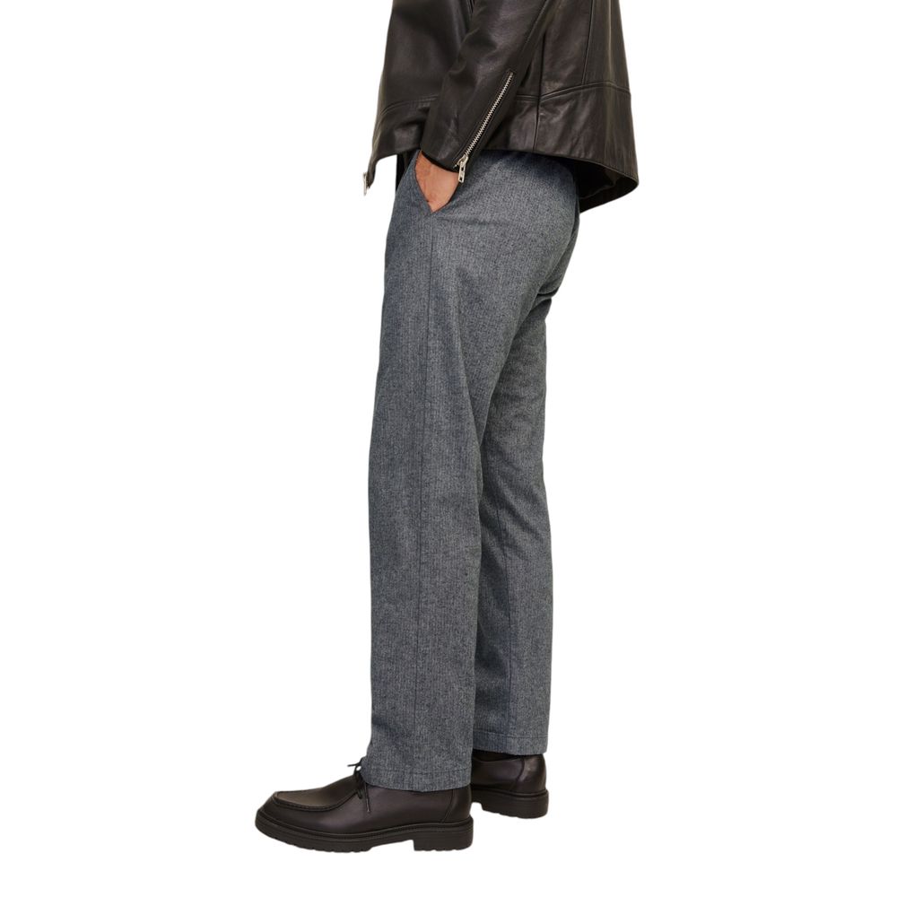 Jack Jones Gray Cotton Casual Pants | Regal Royce