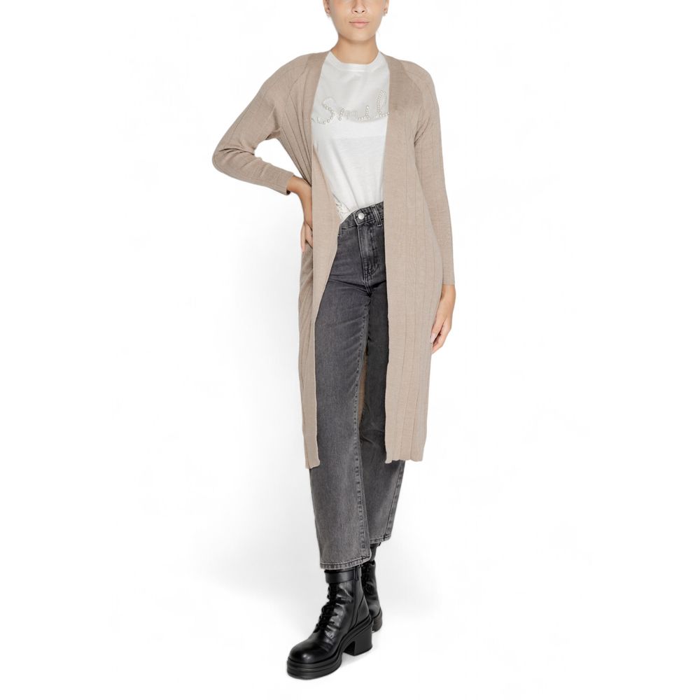 Only Beige Marabou Cardigan | Regal Royce