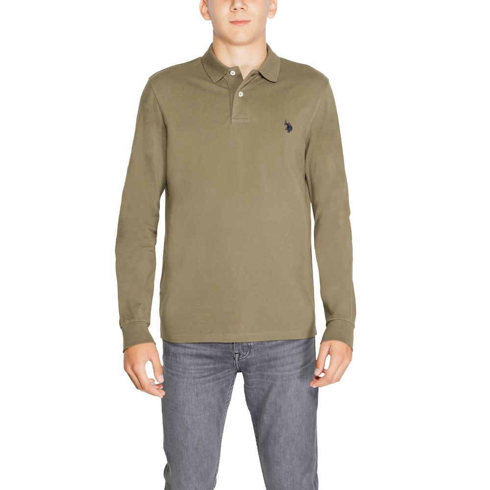U.S. POLO ASSN. Green Cotton Long Sleeve T-Shirt | Regal Royce