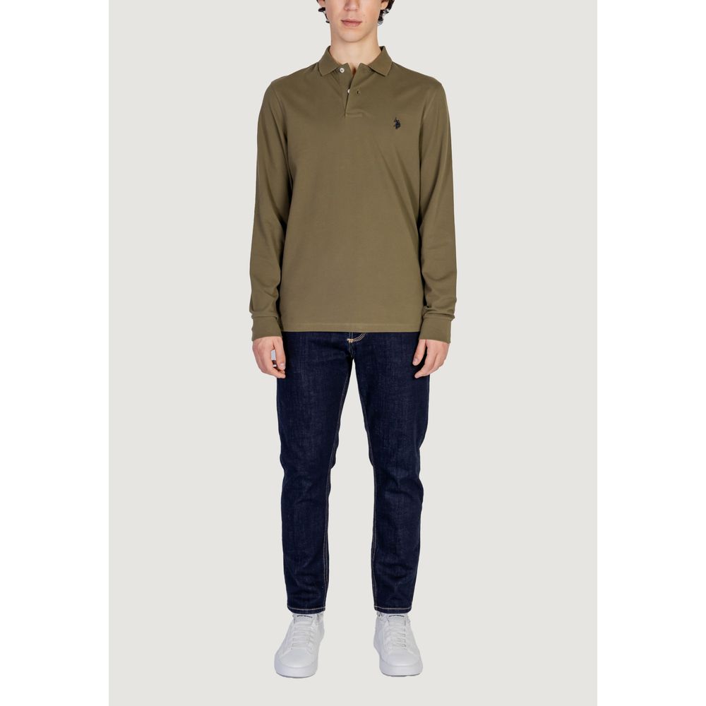 U.S. POLO ASSN. Green Cotton Long Sleeve T-Shirt | Regal Royce