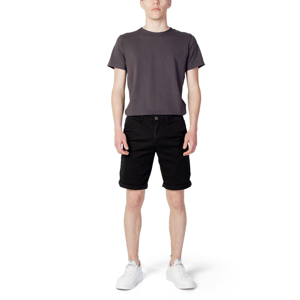 Jack Jones Black Cotton Shorts | Regal Royce