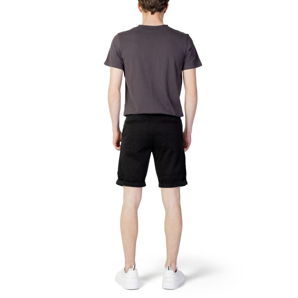 Jack Jones Black Cotton Shorts | Regal Royce