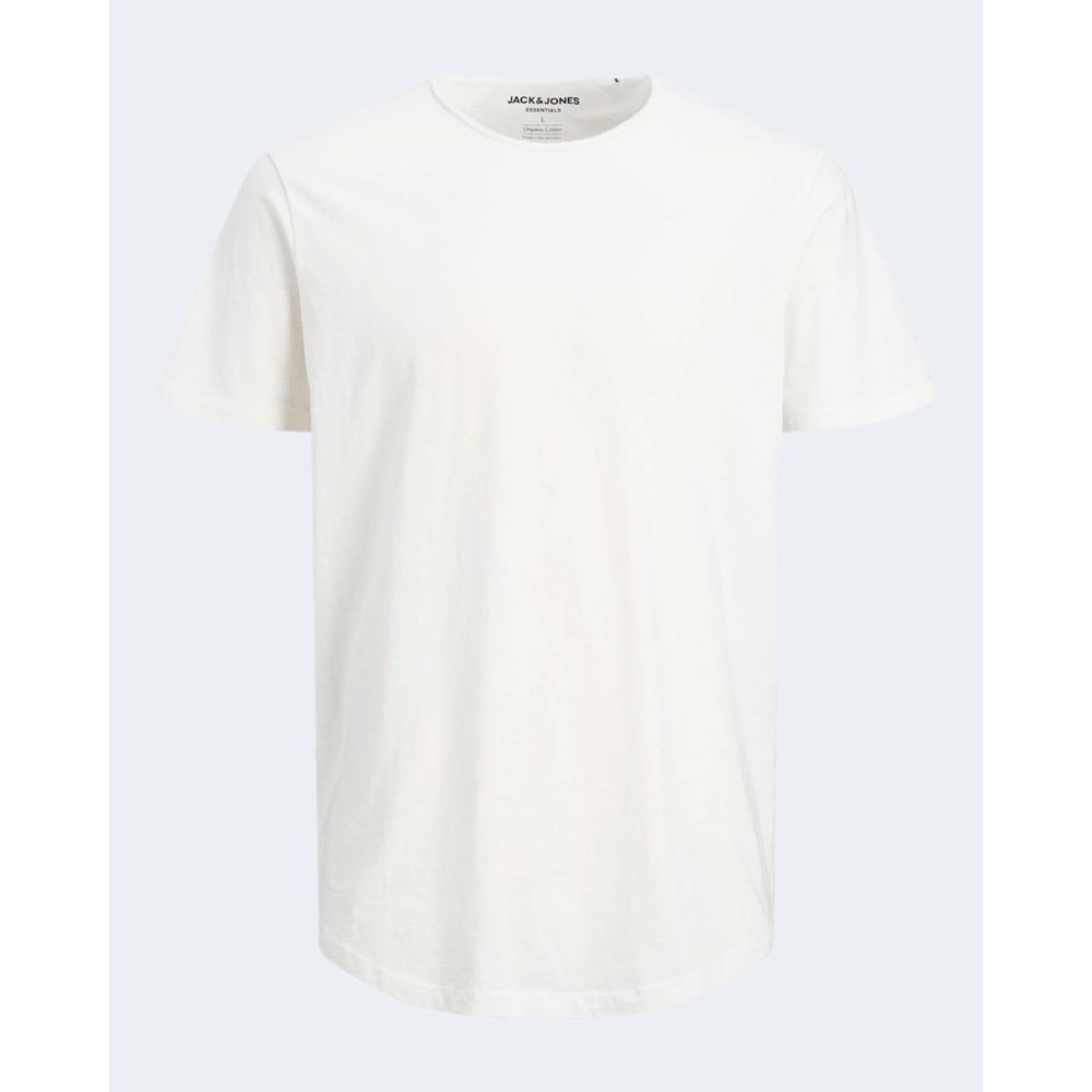 Jack Jones Cream Organic Cotton T-Shirt | Regal Royce