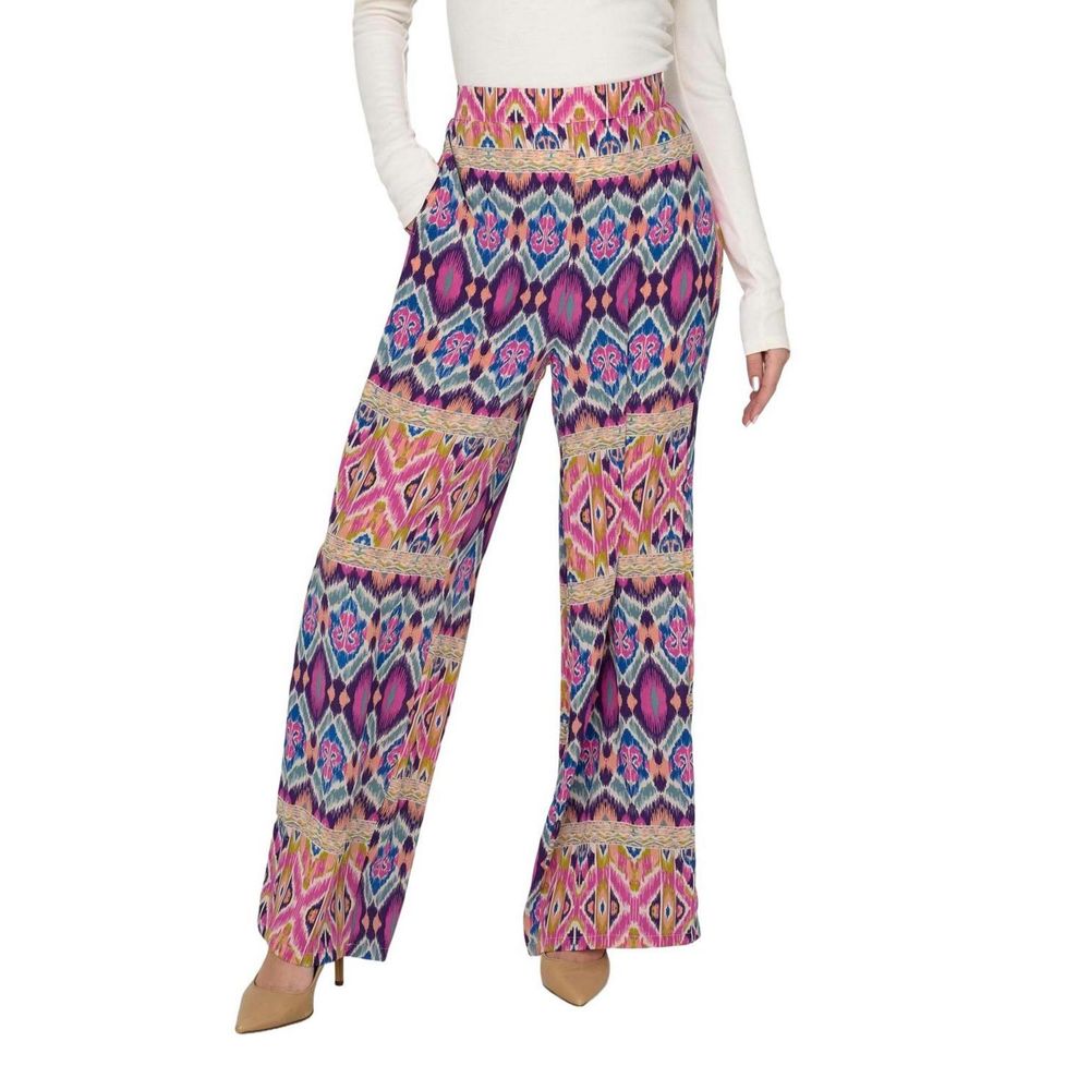 Only Multicolor Recycled Polyester Casual Pants | Regal Royce