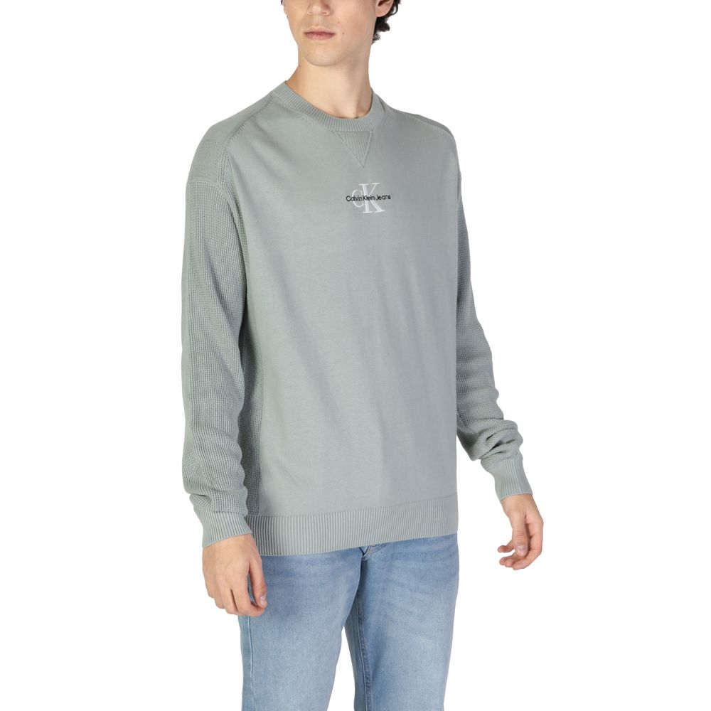 Calvin Klein Jeans Green Cotton Sweatshirt | Regal Royce