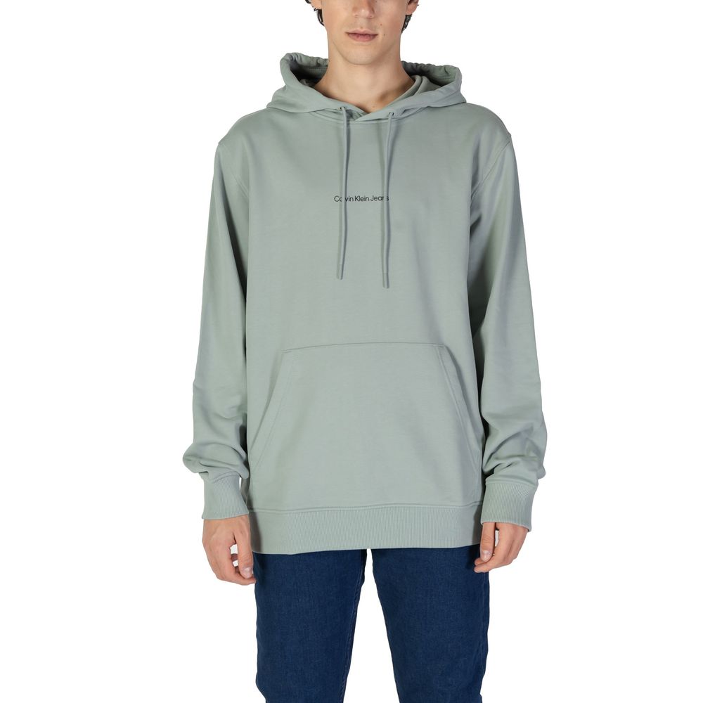 Calvin Klein Jeans Green Cotton Hoodie | Regal Royce