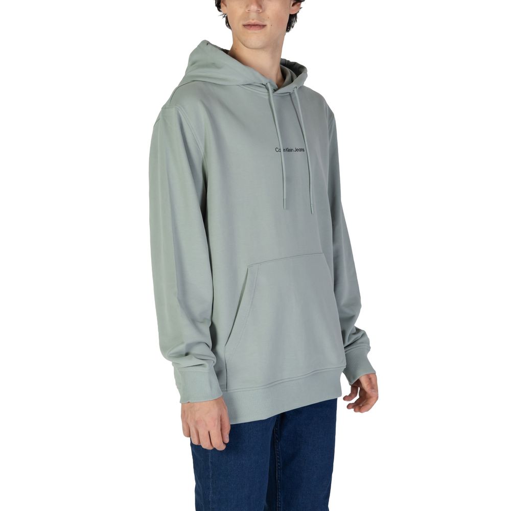 Calvin Klein Jeans Green Cotton Hoodie | Regal Royce