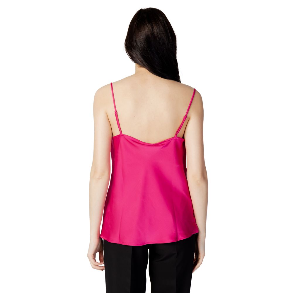 Vila Clothes Pink Polyester Tank Tops | Regal Royce